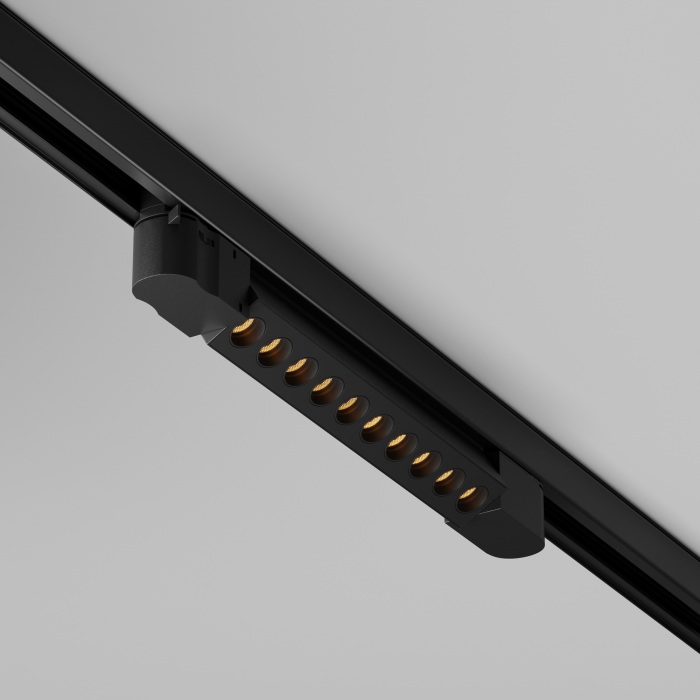 Трековый светильник трехфазный 10W 220V Maytoni Points TR195-3-10W27K-M-B (tr195-3-10w2_7k-m-b)