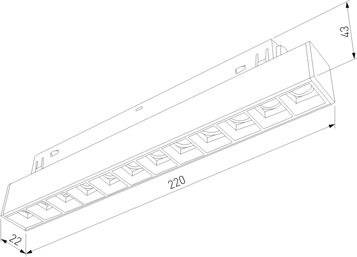 Трековый светильник магнитный Elektrostandard Slim Magnetic 12W 4000K Artas чрныйзолото 8510301 (electrostandart_a064529)