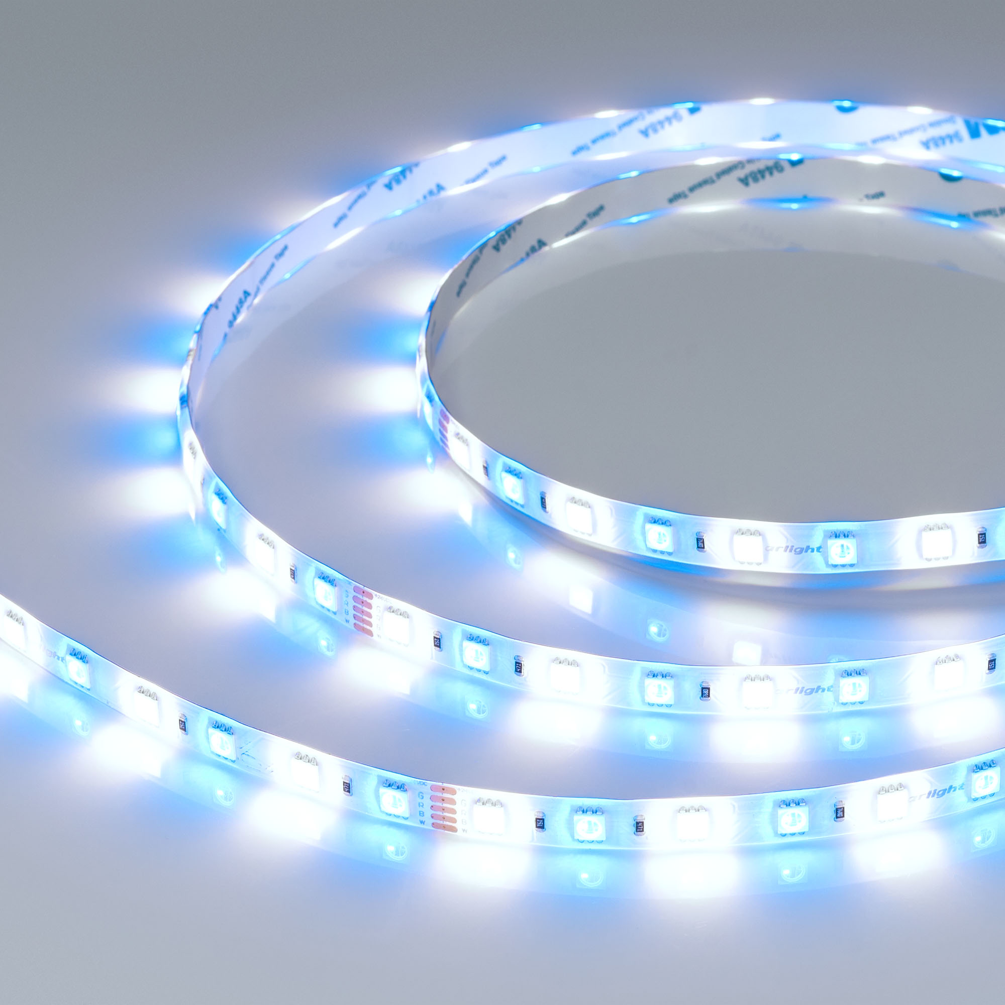 Лента RTW-SE-B60-10mm 24V RGBW-White (14.4 W/m, IP65, 5060, 5m) (Arlight, Открытый) 034184