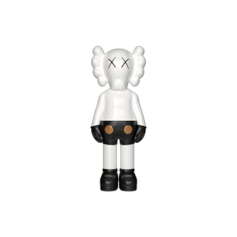 Дизайнерская статуэтка KAWS Mini белый с чрным (9486)