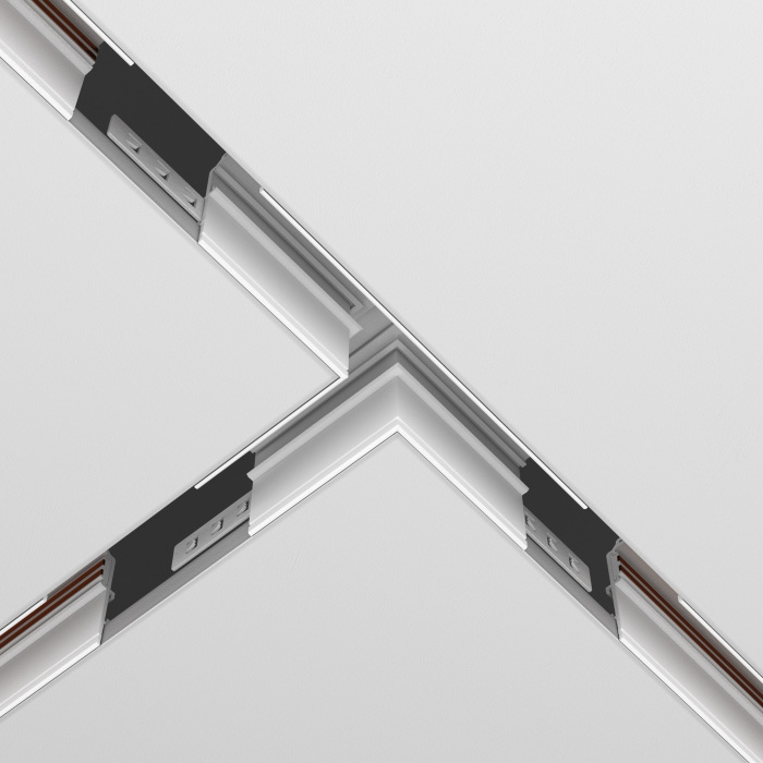 Коннектор Т-образный Exility встраиваемый белый магнитный Maytoni Technical TRA034CT-42W