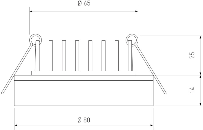 Встраиваемый светильник Elektrostandard Aster DSKR80 5W 3300K чрный (electrostandart_a063989)