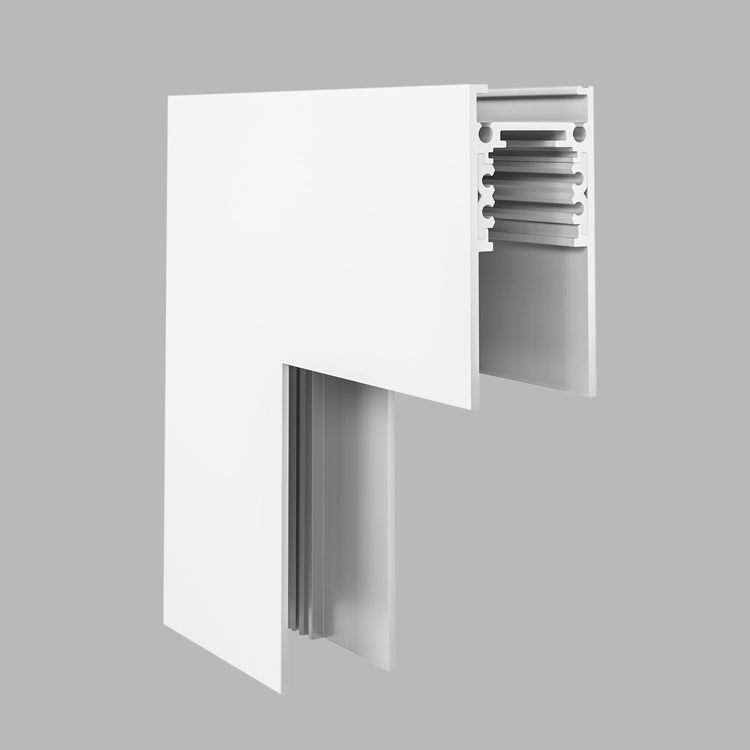 Угол накладной вертикальный для магнитной системы V-АВД-5356 White (5013)