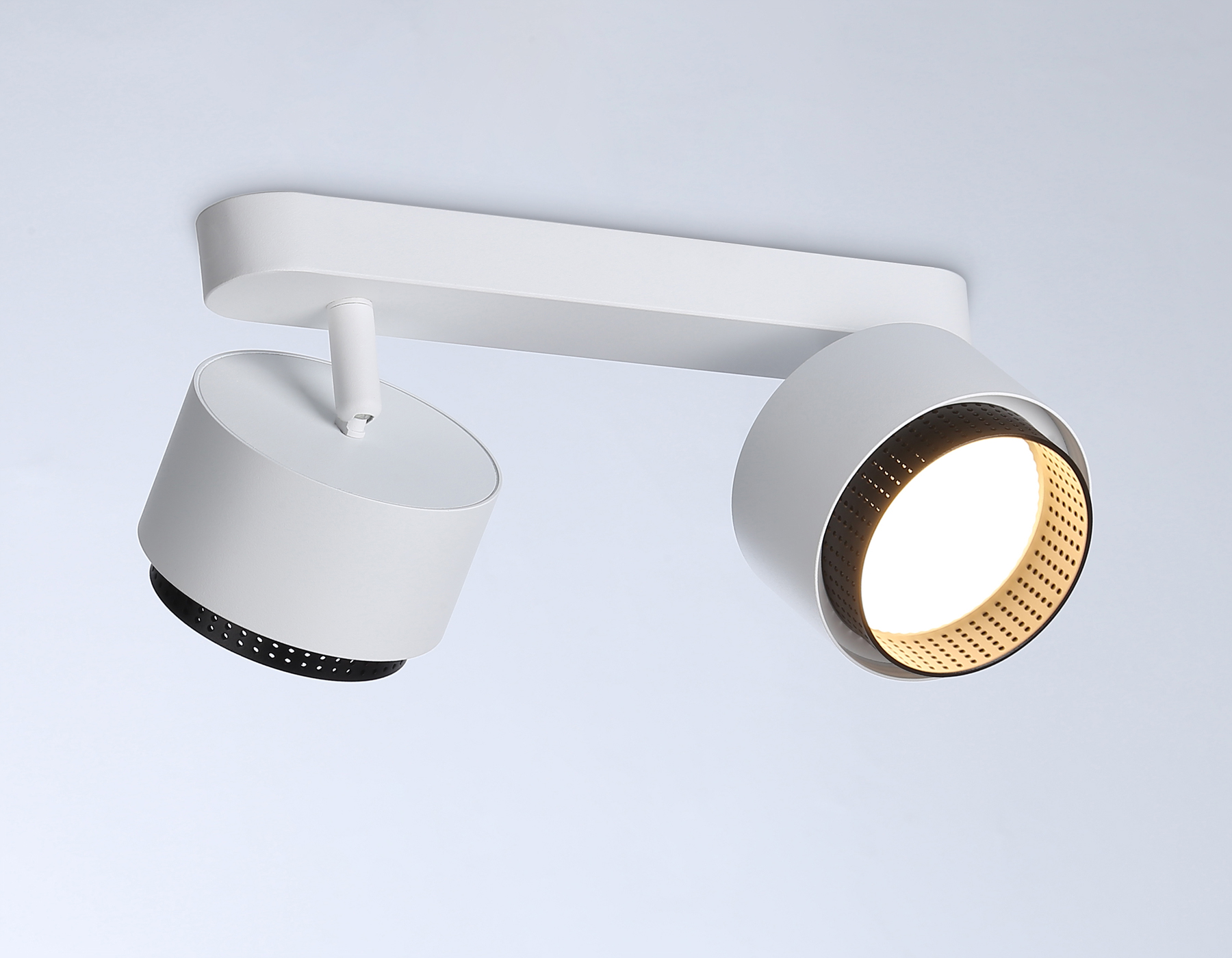 Настенно-потолочный поворотный спот со сменной лампой GX53 TN71285/2 WH/BK белый/черный GX53/2 max 12W 270*95*137