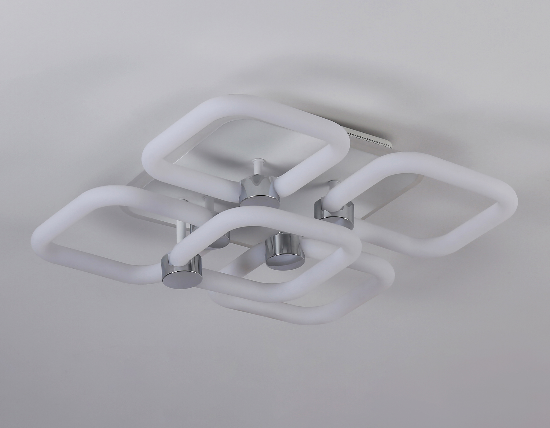 Светодиодный потолочный светильник с подсветкой FA3861/4+1 WH белый 70W 3000K-6400K+RGB 400*400*115 (ПДУ РАДИО 2.4G)