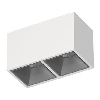 Накладной светодиодный светильник Ledron KUBING 2 White-Grey (2616)