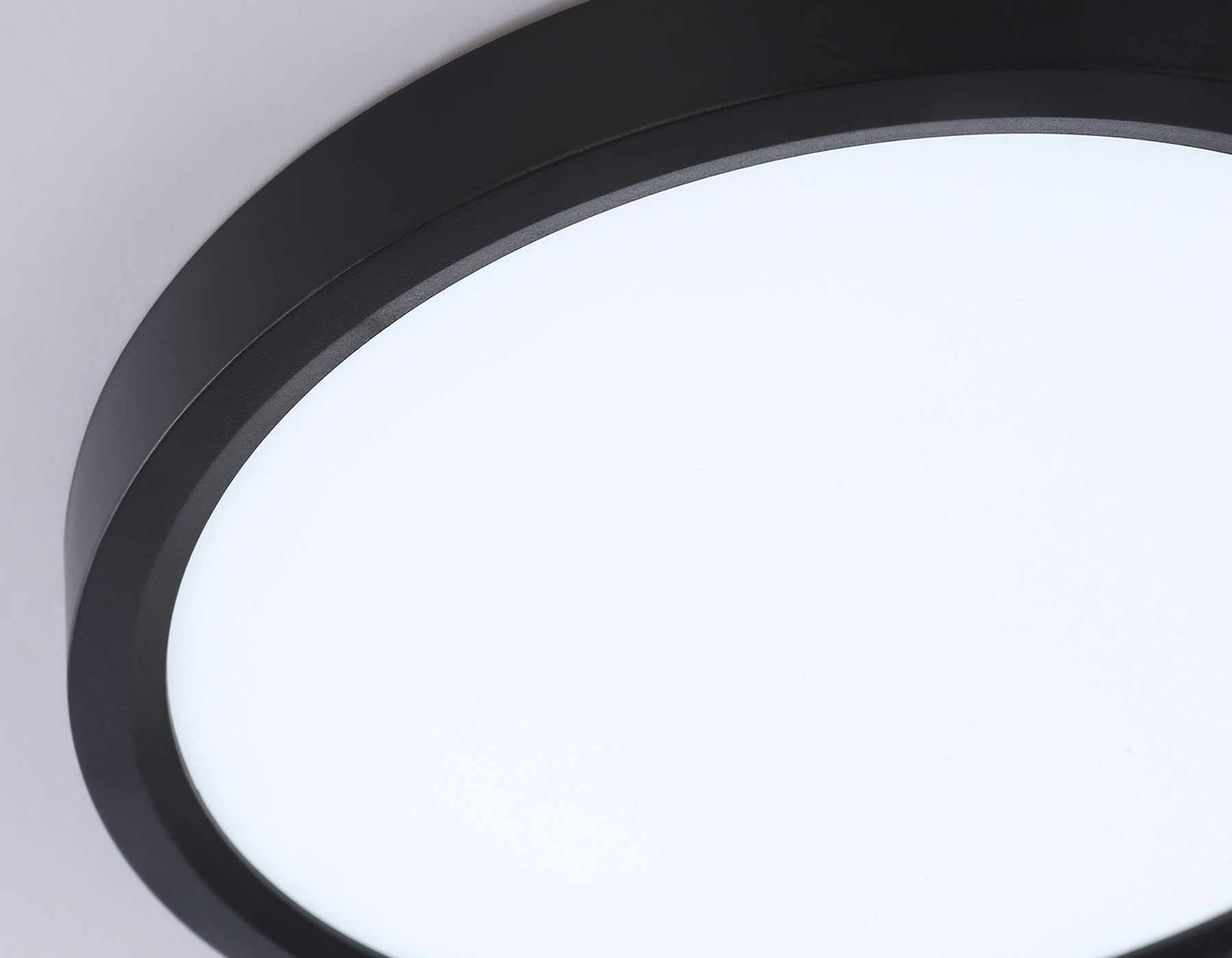 Светильник светодиодный ультратонкий 3000K-6500K с CCT-переключателем FZ1902 BK черный IP54 13W 3000K-6500K CCT-переключатель D230*25 (Без ПДУ)