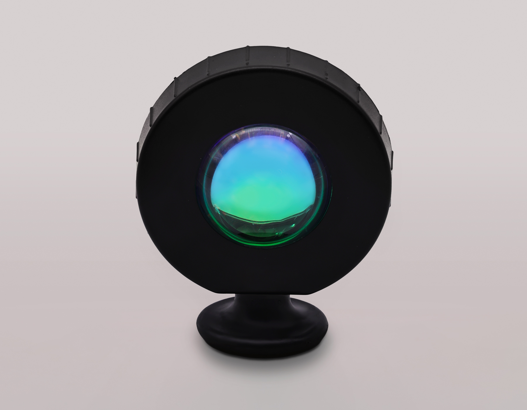 Атмосферная светодиодная настольная лампа с пультом DE8383 BK черный LED RGB 3W (ПДУ RGB)