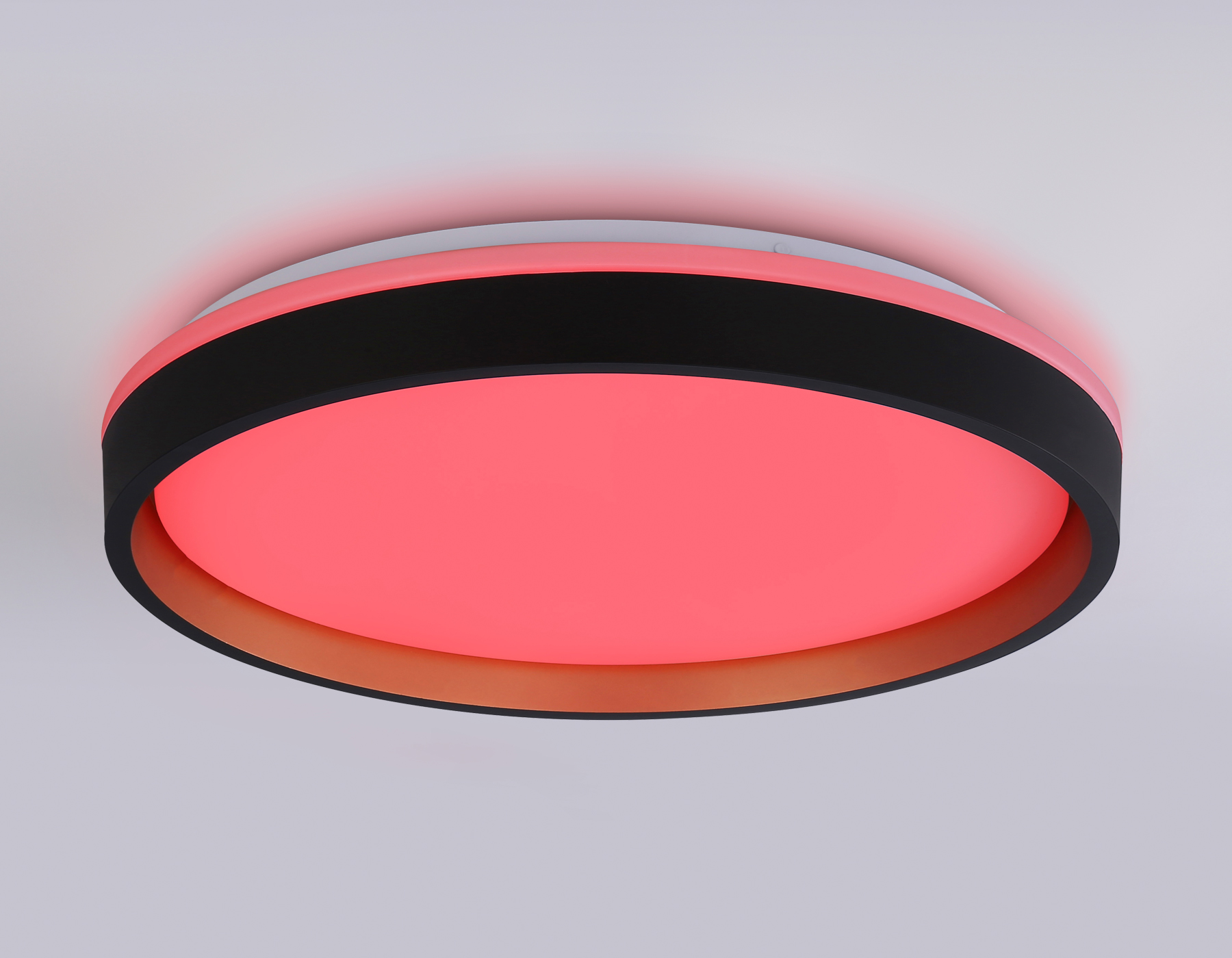 Светодиодный светильник RGB с пультом управления FZ610 BK/GD черный/золото IP20 66W 3000K-6500K+RGB D490*85 (ПДУ ИК)