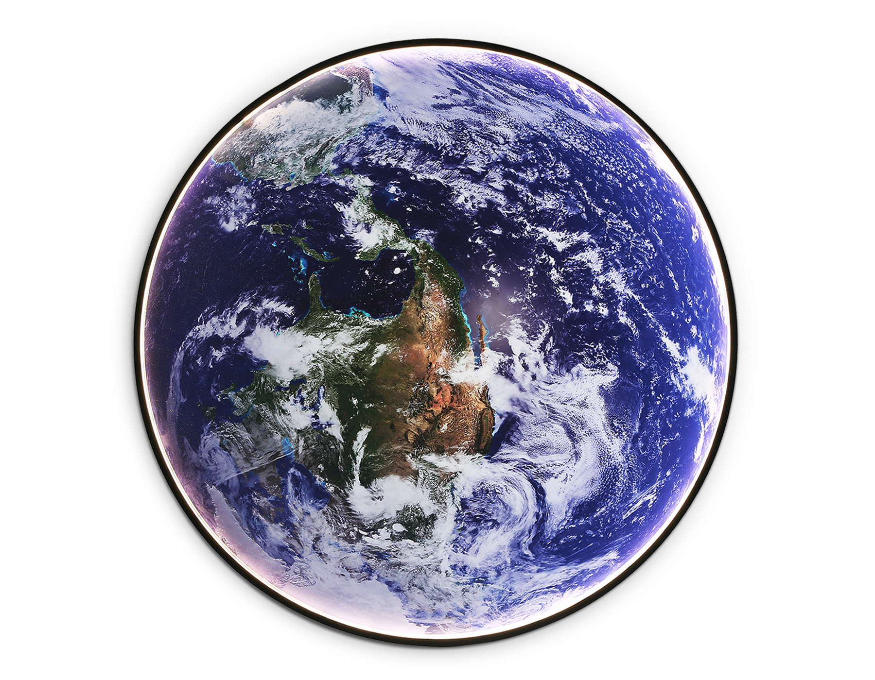 Настенно-потолочный светодиодный светильник FW11136 BK черный 50W LED 3000-6400K D800*38