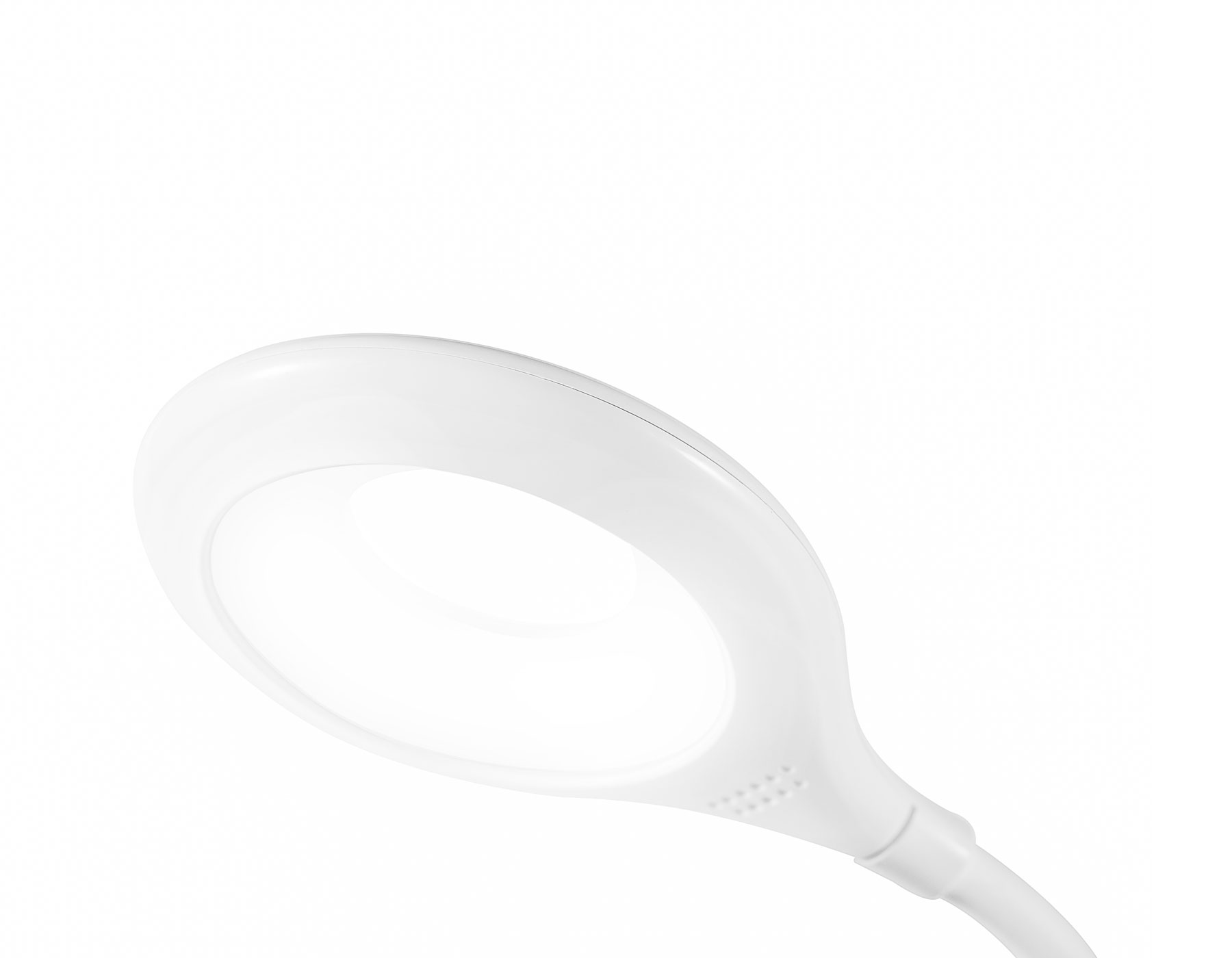 Светодиодная настольная лампа с прищепкой, гибкой ножкой и аккумуляторной батареей DE700 WH белый LED 3000-6000K 6W