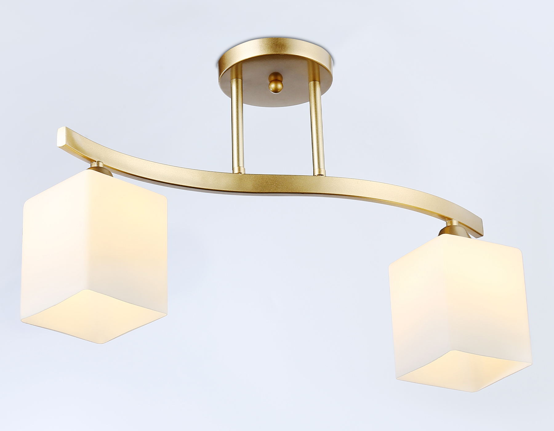 Подвесной светильник TR303119/2 CGD/FR золото/белый матовый E27/2 max 40W 500*120*300