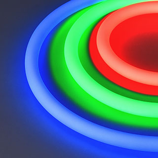 Лента герметичная MOONLIGHT-TOP-G280-D18mm 24V RGB 360deg (13 W/m, IP65, 3838, 5m, wire x1) (Arlight, Вывод прямой, 3 года) 038762