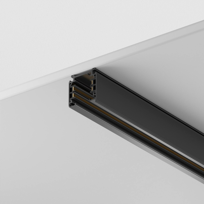 Шинопровод 1м Trinity накладнойподвесной черный трехфазный Maytoni Technical TRX005-311B (trx005-311b)