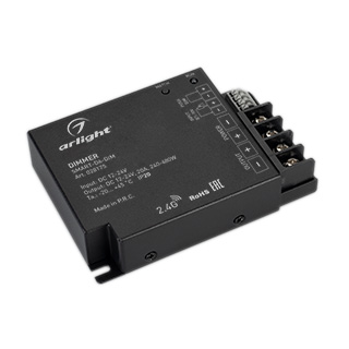 Диммер SMART-D6-DIM (12-24V, 1x20A, 2.4G) (Arlight, IP20 Металл, 5 лет) 028175