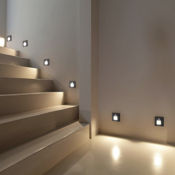 Подсветка для лестниц и ступеней c датчиком движения и освещенности Sensor DK1020-BK (dk1020-bk)