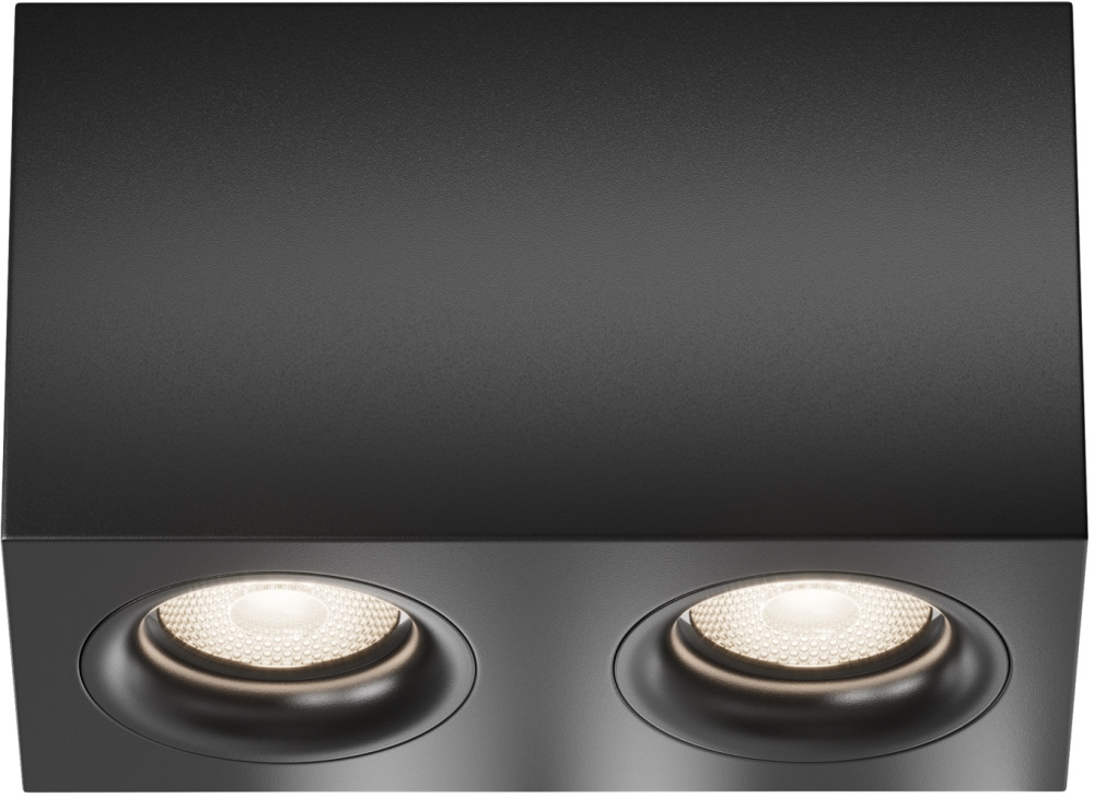 Потолочный светильник Slim GU10 2x50Вт Maytoni Technical C013CL-02B (c013cl-02b)