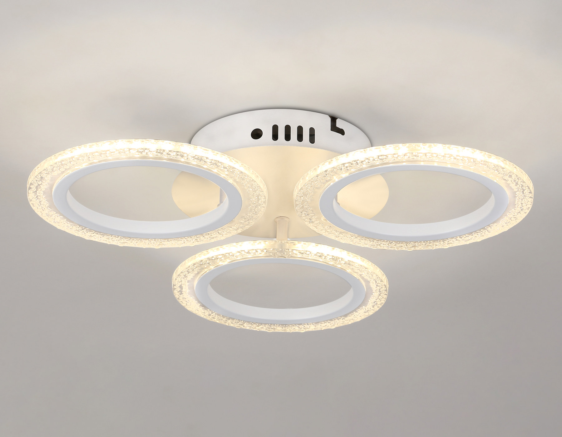 Потолочный светодиодный светильник с пультом FA4050/3 WH белый 4200K/3000/6400K 30W D490*65 (ПДУ ИК)