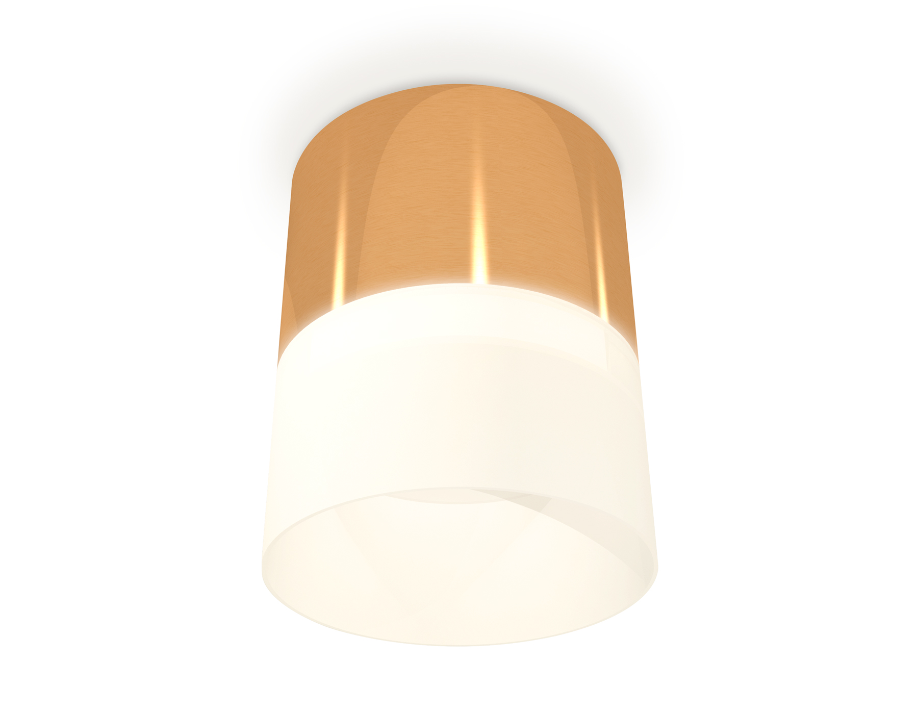 Комплект накладного светильника с акрилом XS8121011 PYG/FR золото желтое полированное/белый матовый GX53 (C8121, N8402)