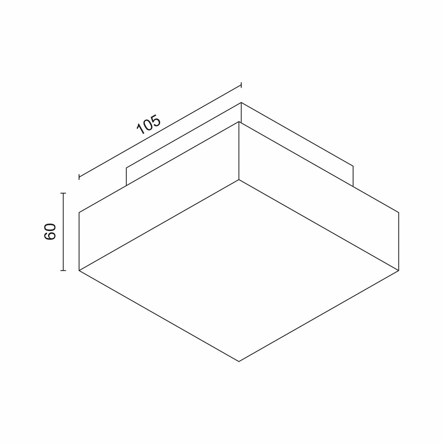 Накладной светодиодный светильник Ledron DLC790124W (8361)