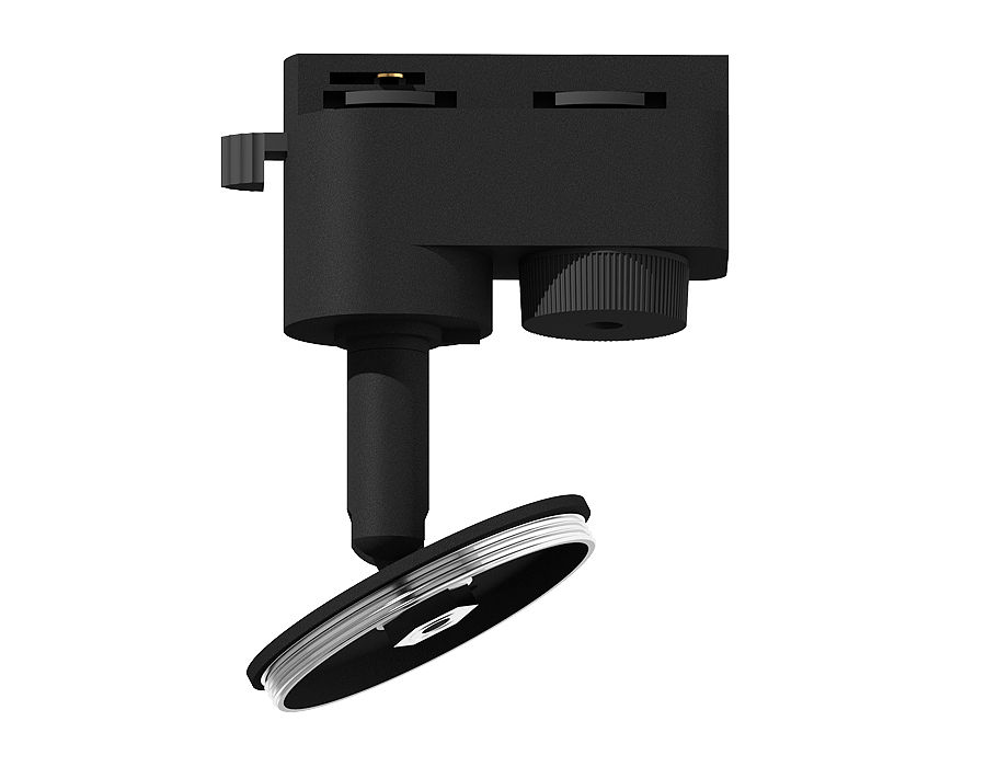 Крепеж трековый поворотный для корпуса светильника с диаметром отверстия D60mm A2521 SBK черный песок D60*H90mm Out85mm