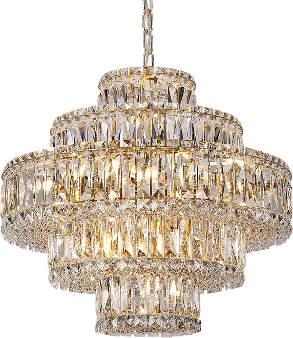 Подвесная люстра хрустальная Newport 8450 84596C gold (8459_6_c_gold)