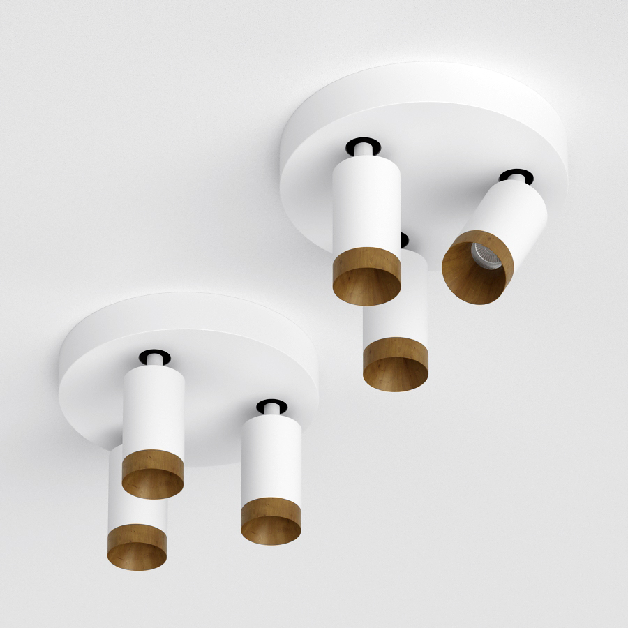 Накладной светодиодный светильник Ledron SAGITONY R3 S60 Dim Wooden White (10193)