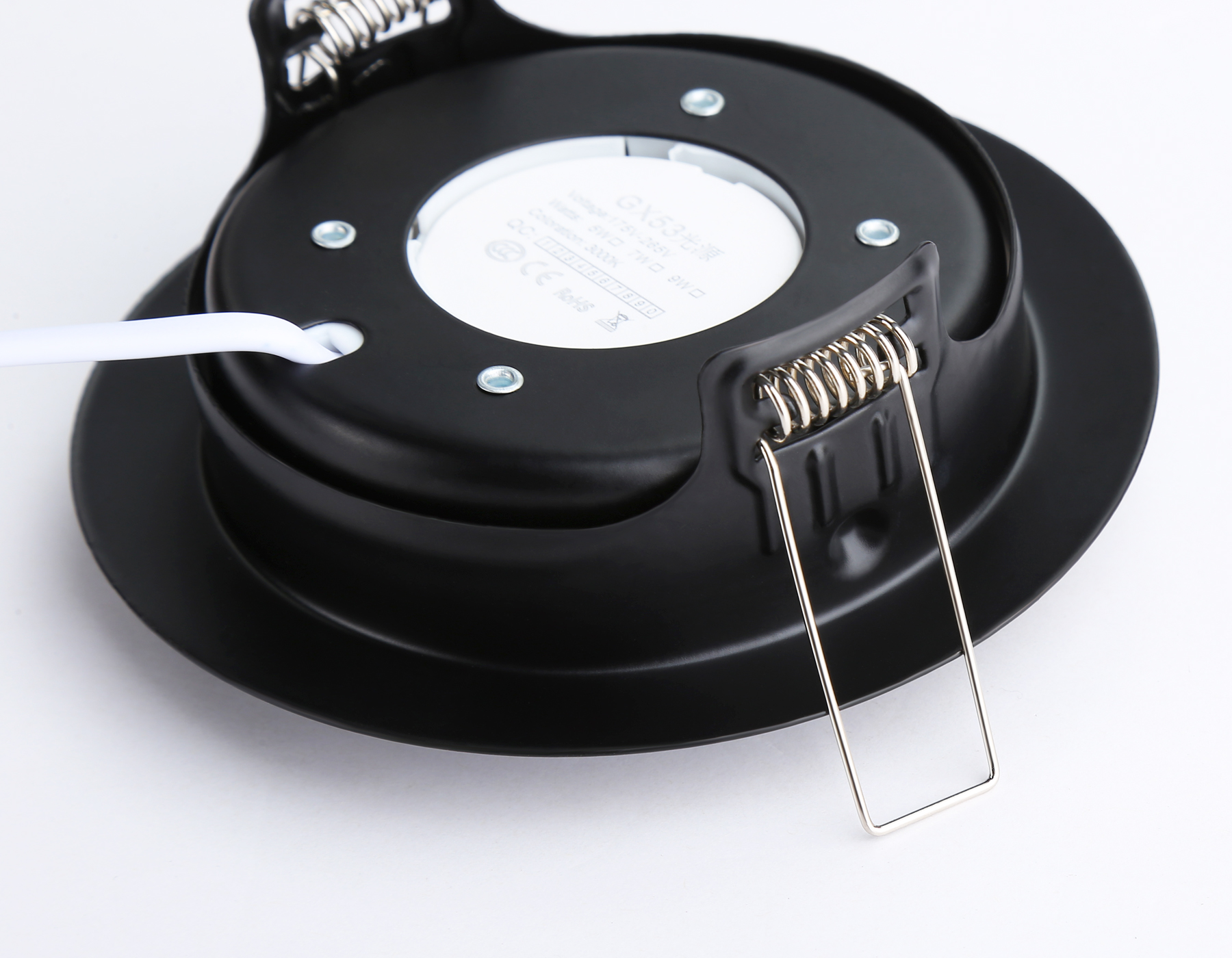 Светильник встраиваемый поворотный со сменной лампой GX53 G10123 BK черный GX53 max 12W D120*48