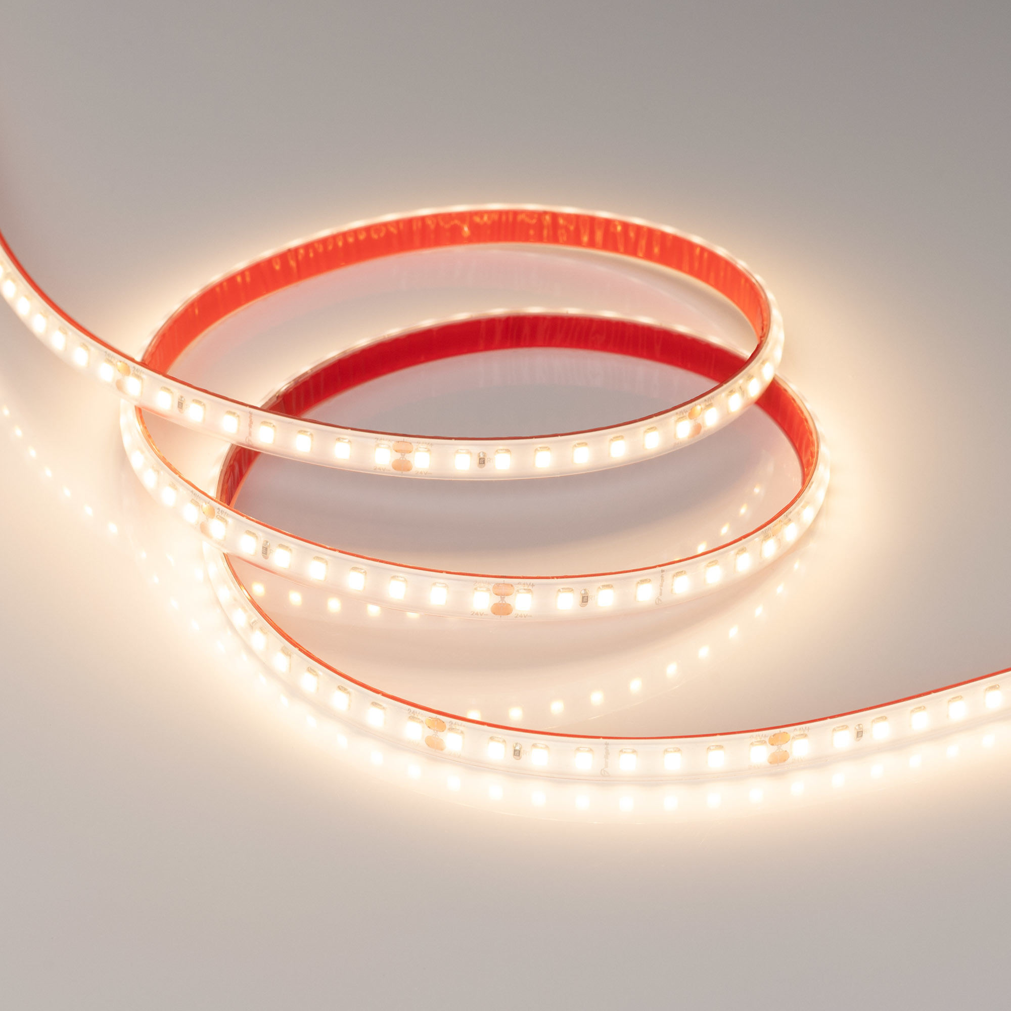 Лента герметичная RTW-PR-A128-10mm 24V Warm3000 (9.6 W/m, IP66, 2835, 5m) (Arlight, высок.эфф.150 лм/Вт) 038739