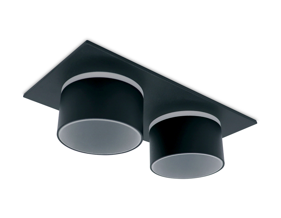 Встраиваемый точечный светильник MR16 в стиле техно TN331/2 SBK черный песок GU5.3 182*92*60