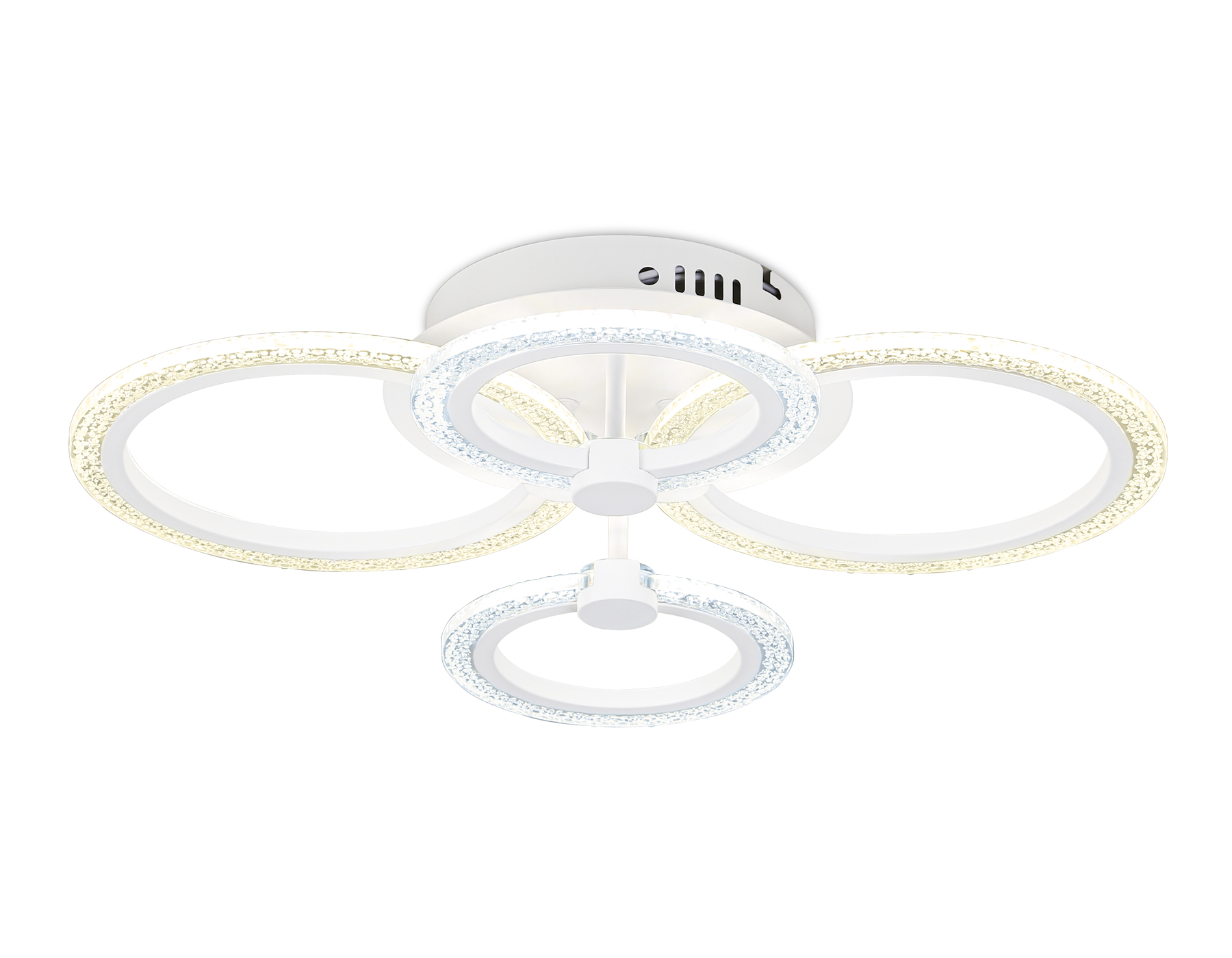 Потолочный светодиодный светильник с пультом FA4061/4 WH белый 4200K/3000+6400K/6400K+3000K 51W 530*480*125 (ПДУ ИК)