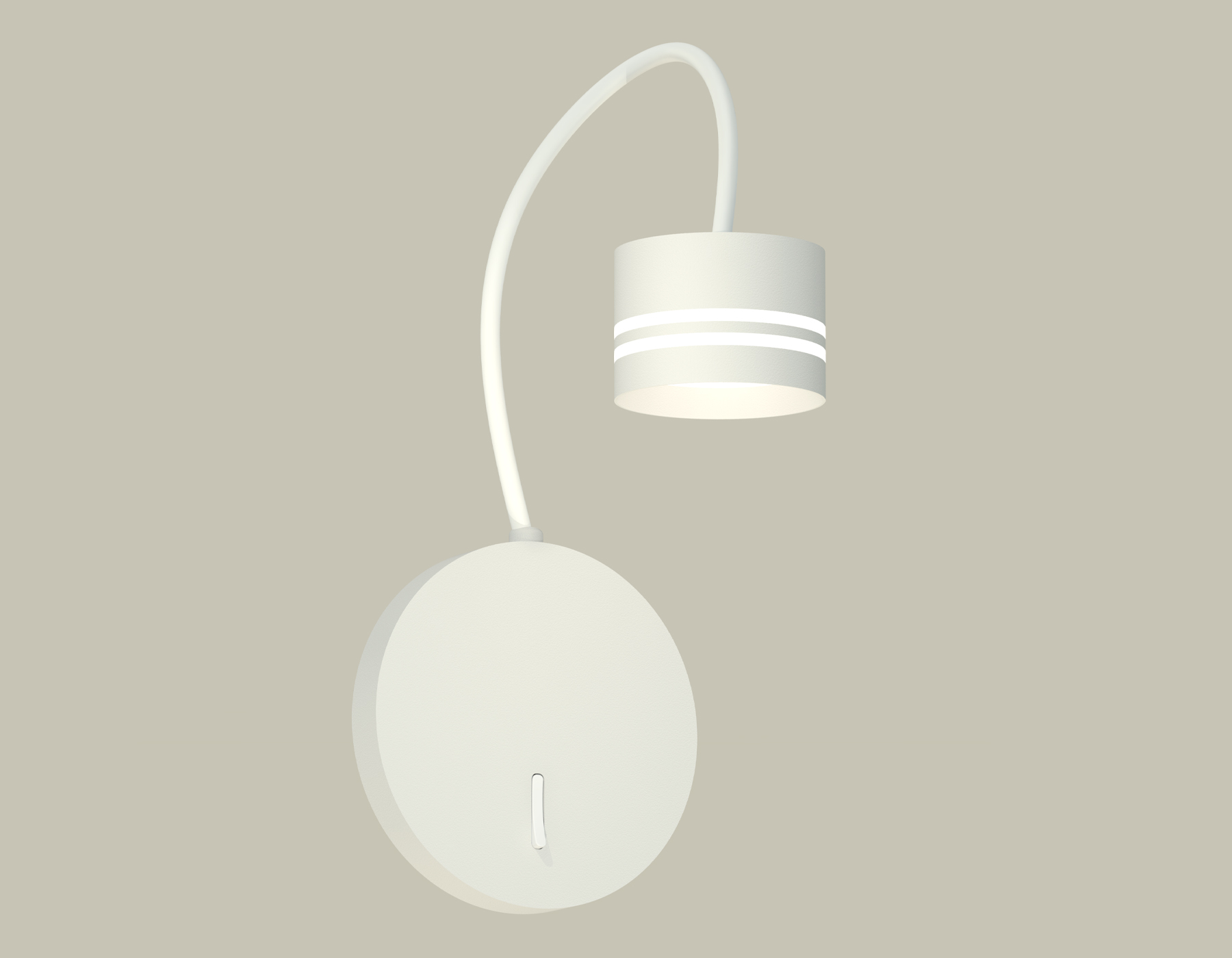 Комплект настенного светильника с выключателем и акрилом XB9595203 SWH/FR белый песок/белый матовый GX53 (C9595, N8477)