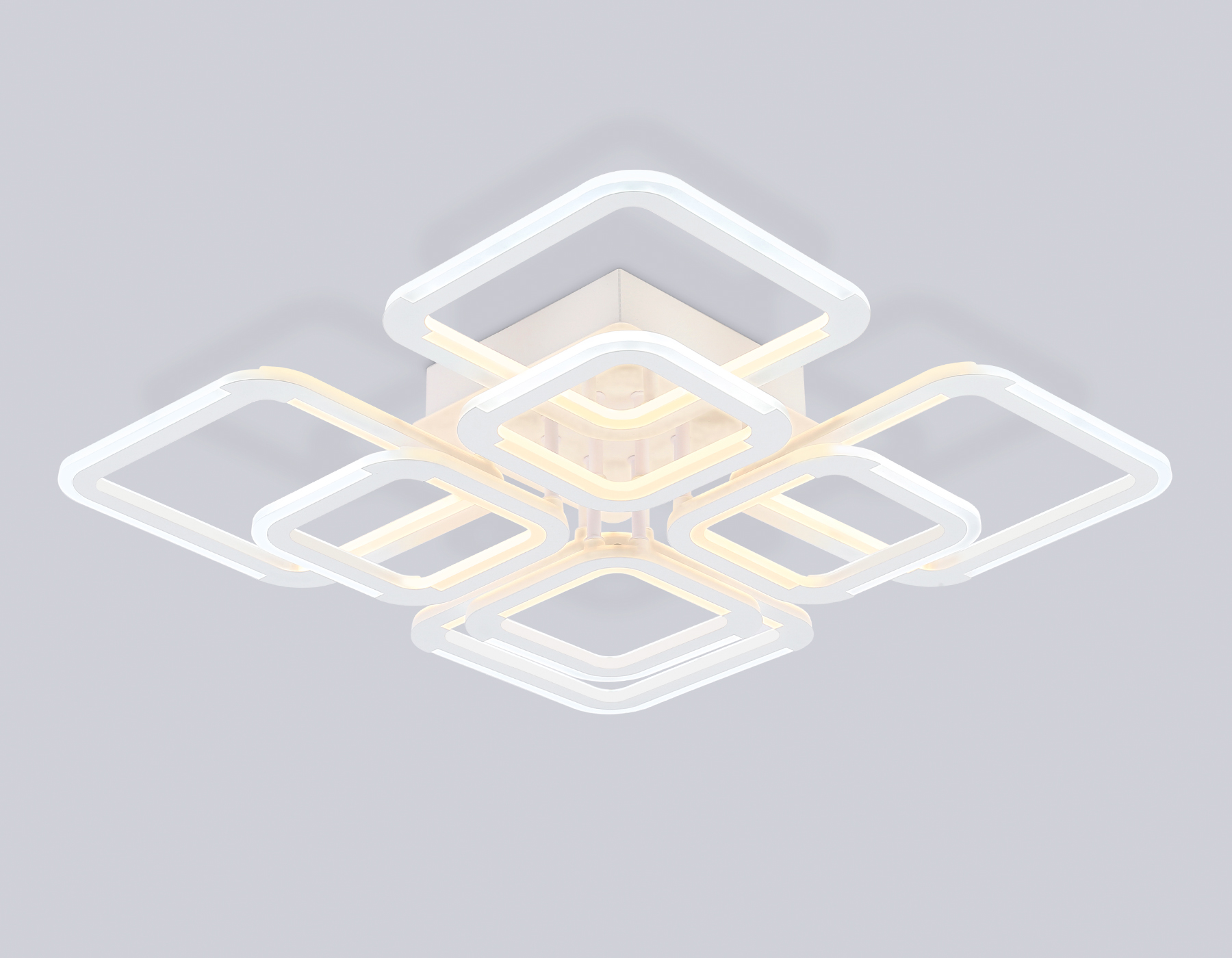 Светильник светодиодный потолочный FA8950/4+4 WH белый 101W 3000-6000K 540*540*120 (ПДУ ИК)