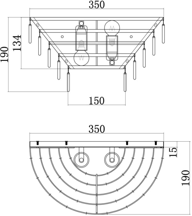 Настенный светильник Mazzo MOD130WL-02G (mod130wl_02g)