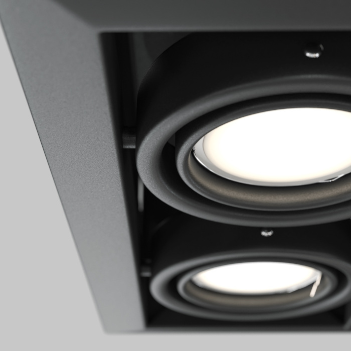 Встраиваемый светильник Metal Modern GU10 2x50Вт Maytoni Technical DL008-2-02-B (dl008_2_02_b)