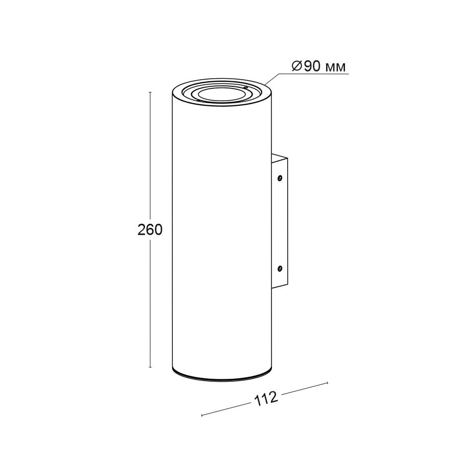 Фасадный светодиодный светильник Ledron EVER big (11310)