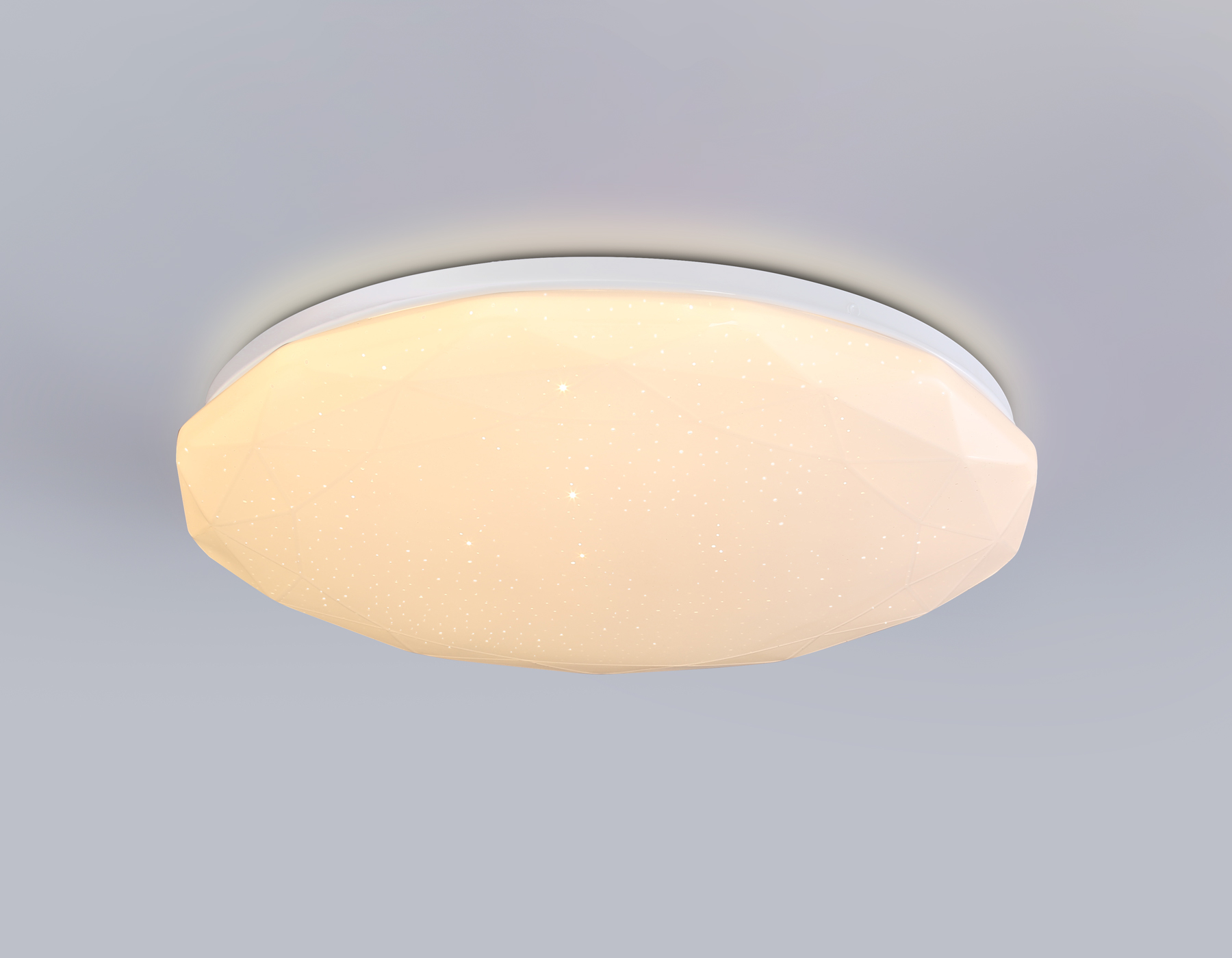 Светодиодный светильник RGB с пультом управления FZ417 WH белый IP20 46W 3000K-6500K+RGB D380*60 (ПДУ ИК)