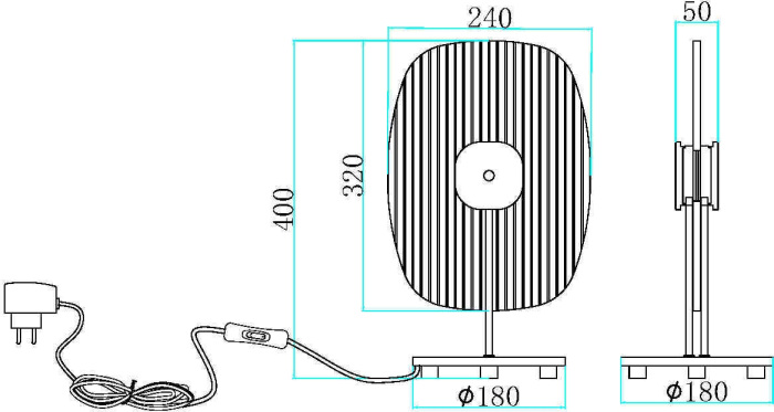Настольная лампа Eclipse MOD152TL-L1BK (mod152tl-l1bk)