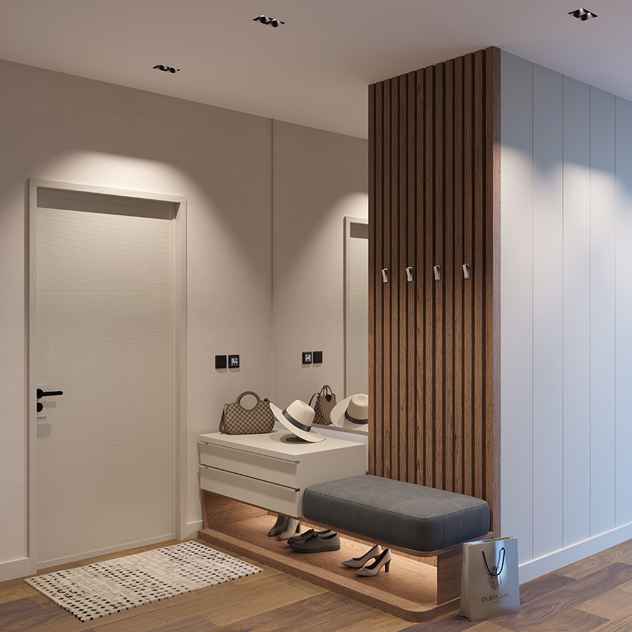 Встраиваемый светильник под сменную лампу Ledron Rise SQ H KIT2 Black (8573)