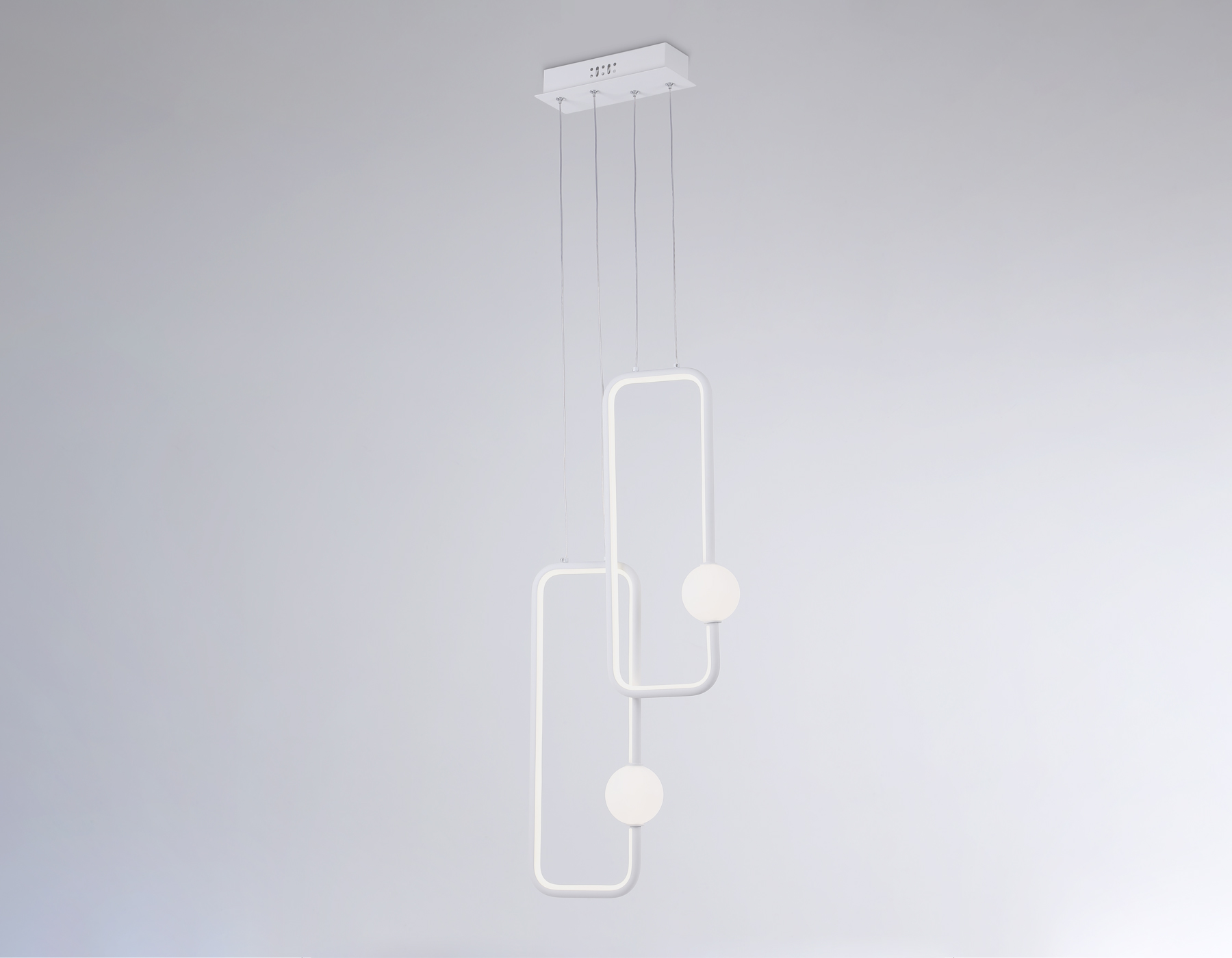 Подвесной светодиодный светильник FL66365/2 WH белый 38W 4200K 300*80*1200