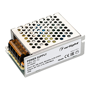 Блок питания ARS-25-12 (12V, 2.1A, 25W) (Arlight, IP20 Сетка, 2 года) 026681