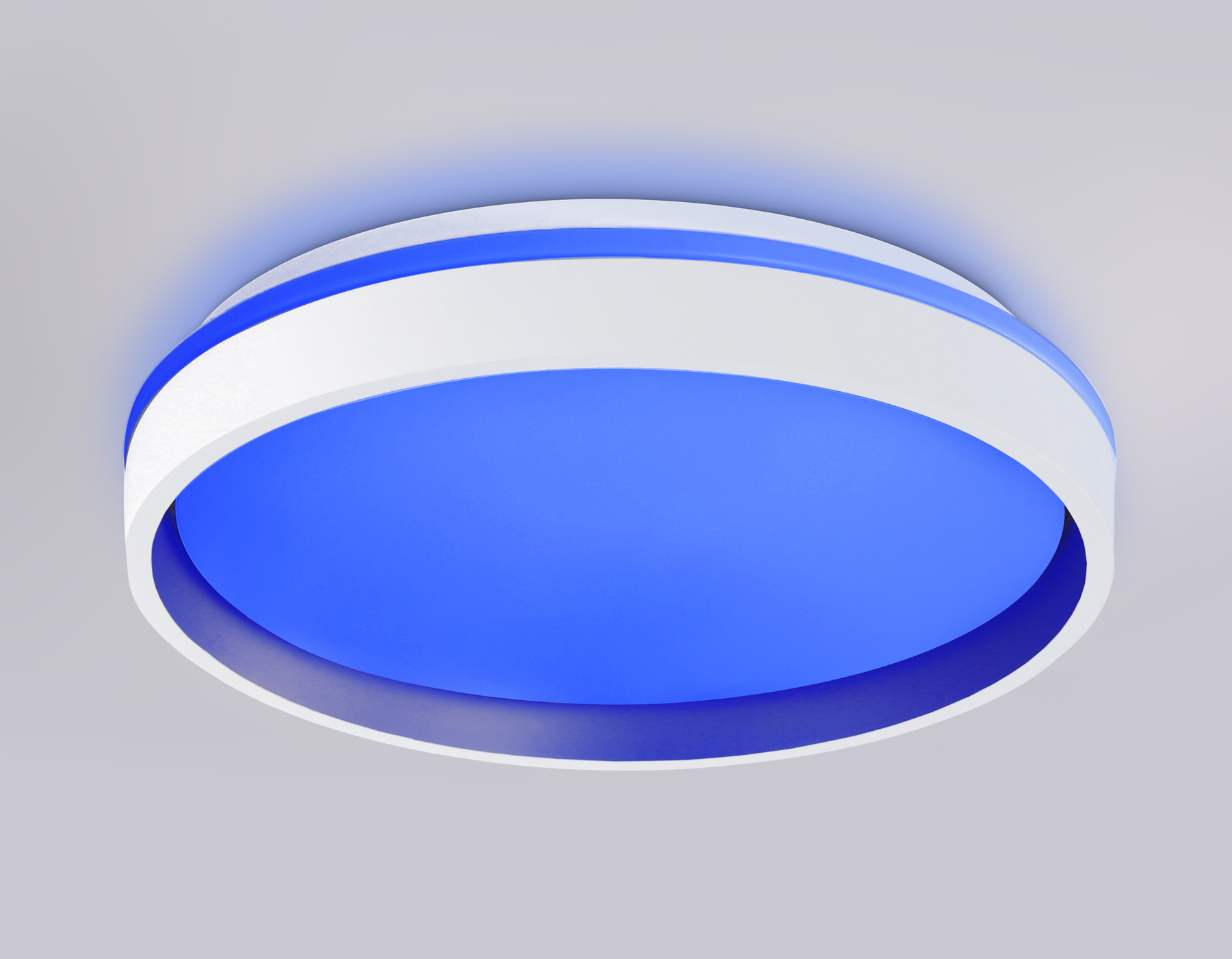 Светодиодный светильник RGB с пультом управления FZ601 WH/GD белый/золото IP20 46W 3000K-6500K+RGB D390*80 (ПДУ ИК)