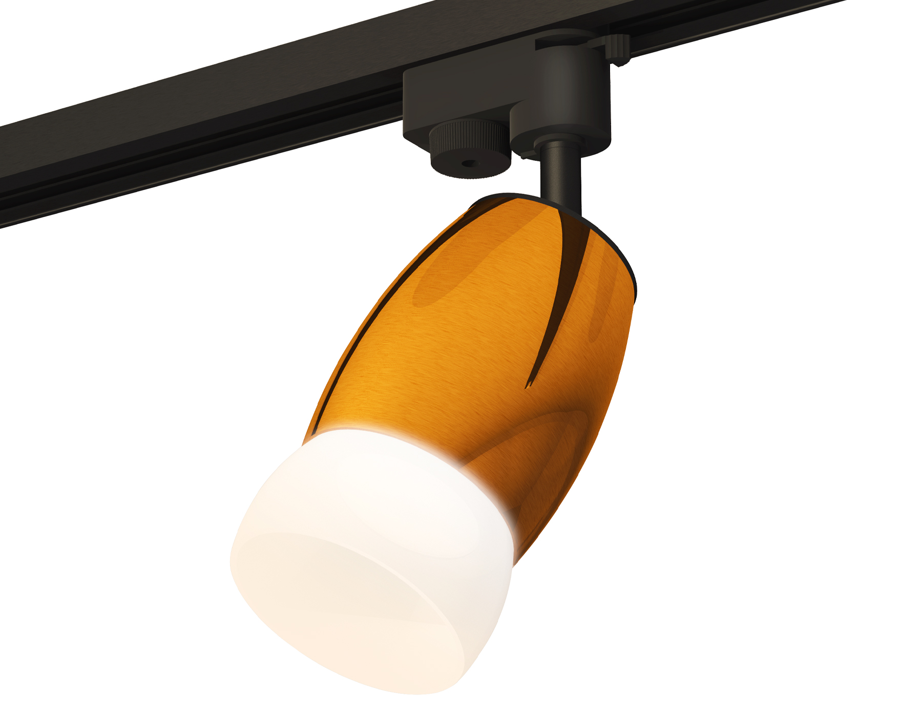 Комплект трекового однофазного светильника с акрилом XT1125014 PYG/SBK/FR золото желтое полированное/черный песок/белый матовый MR16 GU5.3