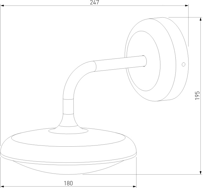 Уличный настенный светильник светодиодныйElektrostandard Portal 35162D (electrostandart_a063025)