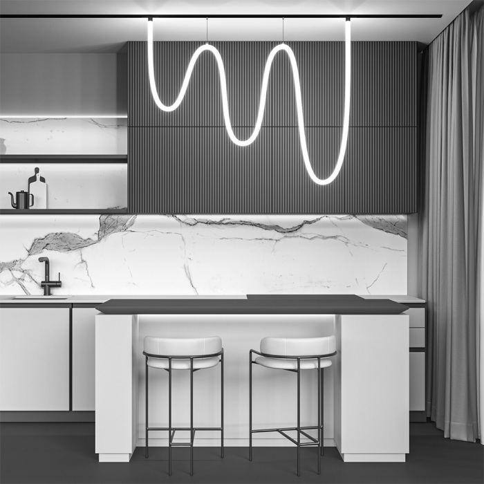 Трековый подвесной светильник Tau Exility 4000K 100Вт 360 LED магнитный Maytoni Technical TR101-2-100W4K-B (tr101-2-100w4k-b)