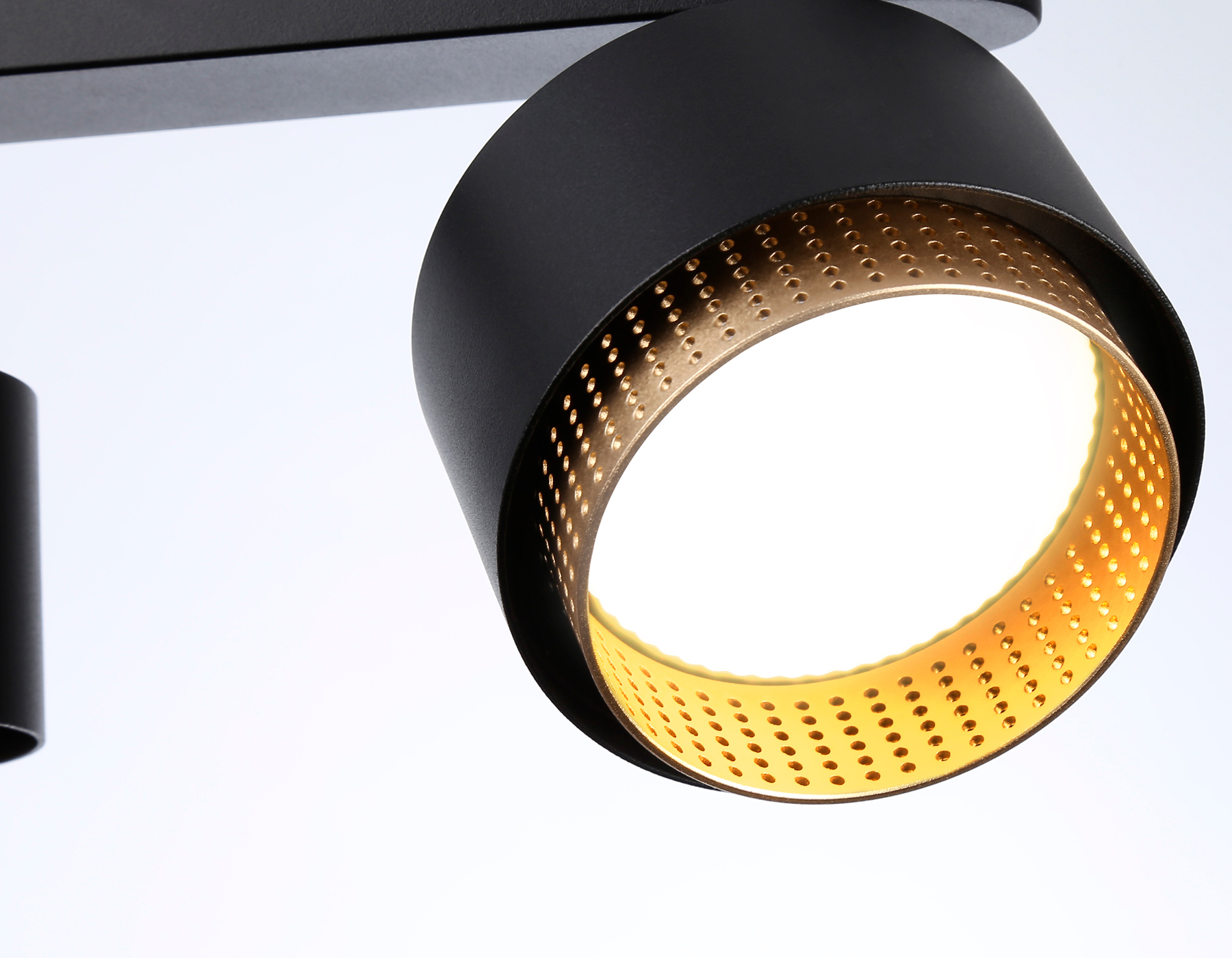 Настенно-потолочный поворотный спот со сменной лампой GX53 TN71295/3 BK/GD черный/золото GX53/3 max 12W 400*95*137