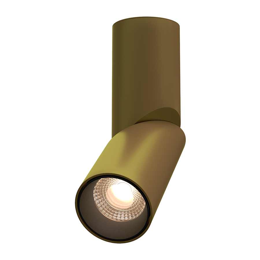 Накладной поворотный светильник под сменную лампу Ledron MJ1402 Gold-Black (2849)