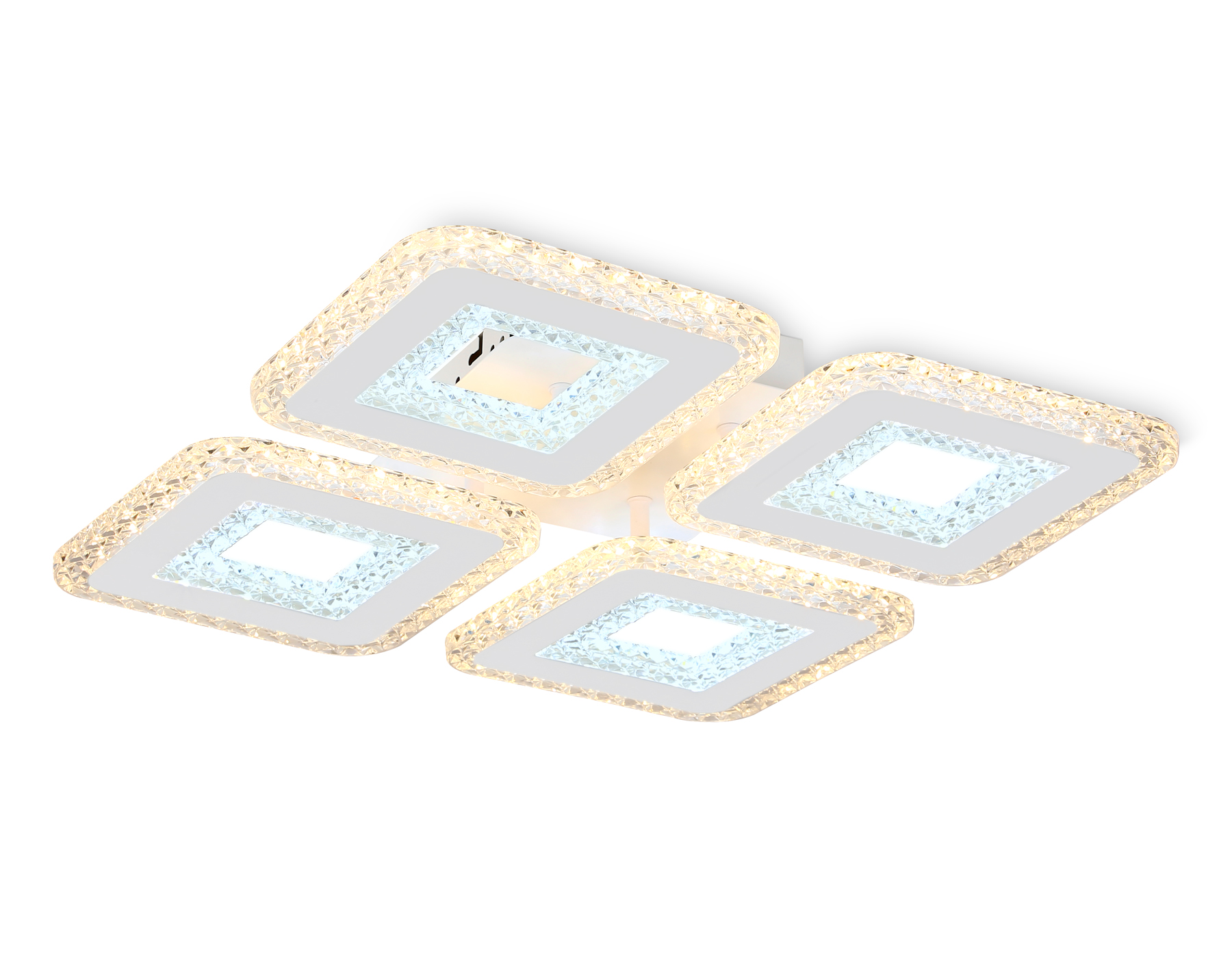 Потолочный светодиодный светильник с пультом FA4004/4 WH белый 100W 3000K+6400K/4200K/6400K+3000K 395*395*85 (ПДУ ИК)