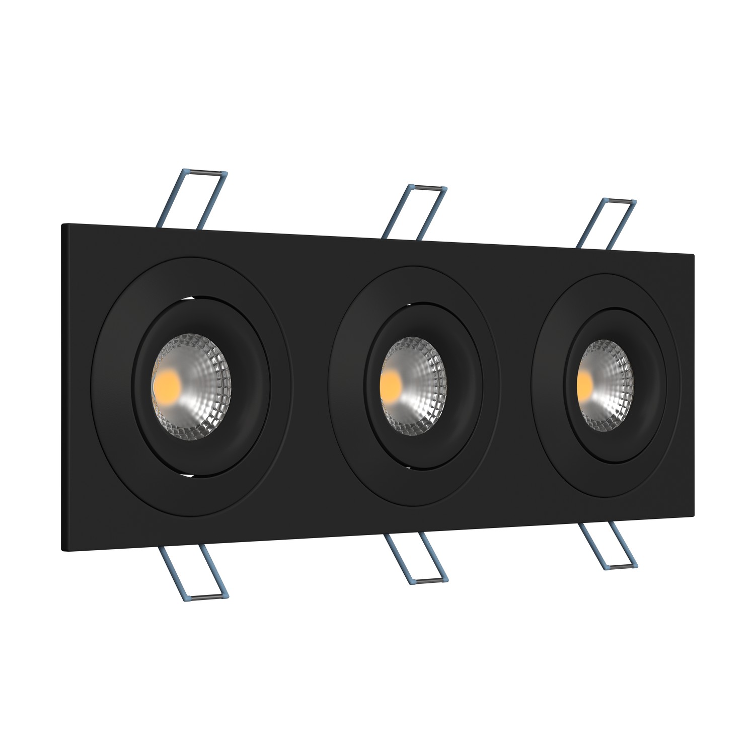 Встраиваемый поворотный светильник под сменную лампу Ledron AO1501006 SQ3 Black (2399)