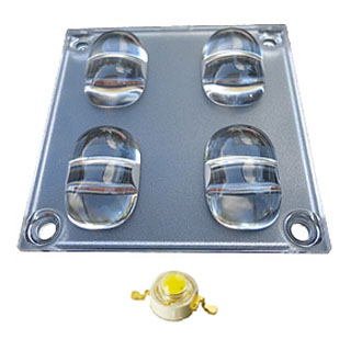 Блок линз STB 4 (130x60°, 4 LED) (Turlens, -) 013487